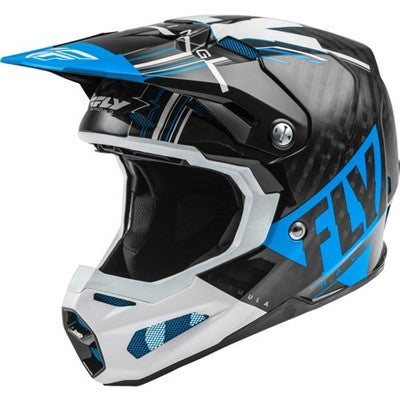 FLY Racing 2020 Youth Formula Carbon Vector Helmet - Blue/White/Black