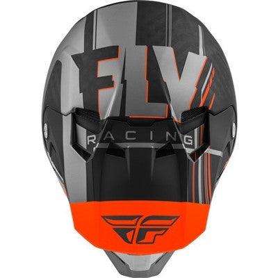 FLY Racing 2020 Youth Formula Carbon Vector Helmet - Matte Orange/Grey/Black