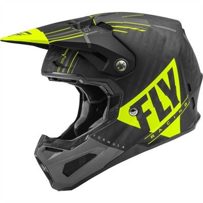 FLY Racing 2020 Youth Formula Carbon Vector Helmet - Matte Hi-Vis/Grey/Black