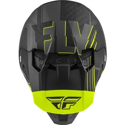 FLY Racing 2020 Youth Formula Carbon Vector Helmet - Matte Hi-Vis/Grey/Black