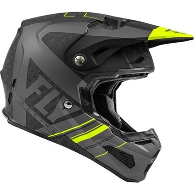 FLY Racing 2020 Youth Formula Carbon Vector Helmet - Matte Hi-Vis/Grey/Black