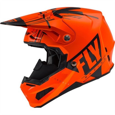 FLY Racing 2020 Formula Carbon Vector Cold Weather Helmet - Neon Orange/Charcoal