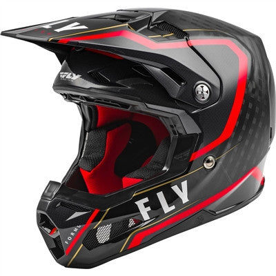 FLY Racing 2021 Formula Carbon Axon Offroad Helmet - Black/Red/Gold
