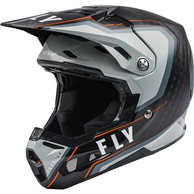FLY Racing 2021 Formula Carbon Axon Offroad Helmet - Black/Grey/Orange