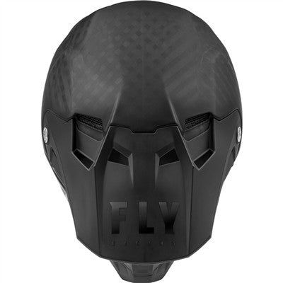 FLY Racing 2021 Youth Formula Carbon Solid Matte Offroad Helmet - Matte Black/Carbon - Youth Large