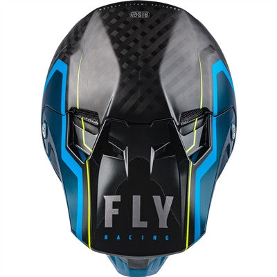 FLY Racing 2021 Formula Carbon Axon Replacement Visor - Black/Blue/Hi-Vis