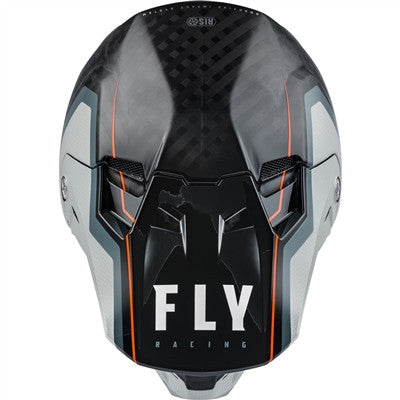 FLY Racing 2021 Formula Carbon Axon Replacement Visor - Black/Grey/Orange