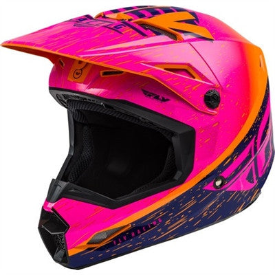 FLY Racing 2020 Youth Kinetic K120 Helmet - Orange/Pink/Black