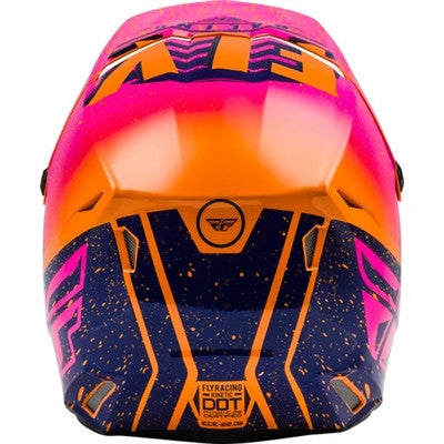 FLY Racing 2020 Youth Kinetic K120 Helmet - Orange/Pink/Black