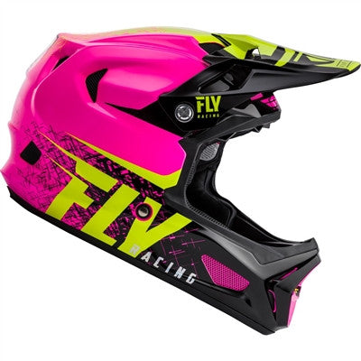 FLY Racing 2019 Werx Imprint Carbon Bicycle Helmet - Pink/Hi-Vis