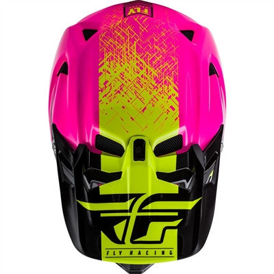 FLY Racing 2019 Werx Imprint Carbon Bicycle Helmet - Pink/Hi-Vis