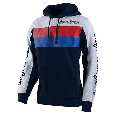 Troy Lee Designs Block Signature Pullover Hoodie - Navy/White