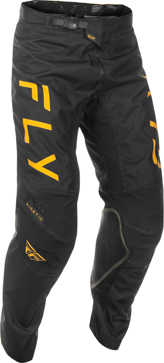 FLY Racing 2025 Kinetic Center Pant Black/Gold