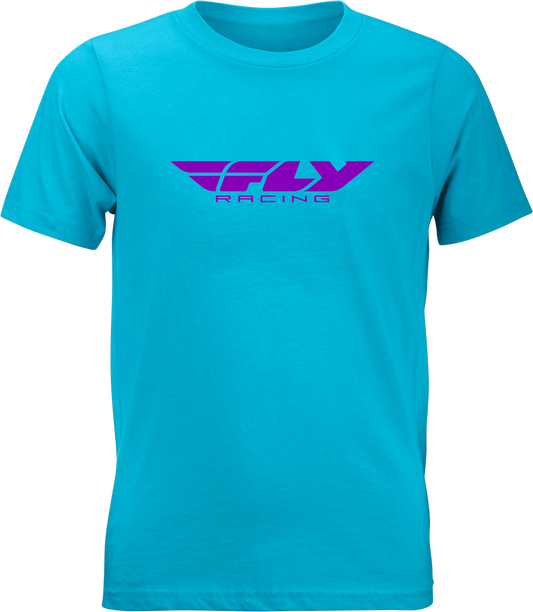 FLY Racing Youth FLY Corporate Tee Blue/Purple