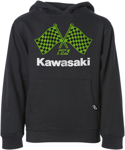 Factory Effex Youth Kawasaki Finishline Hoodie - Black