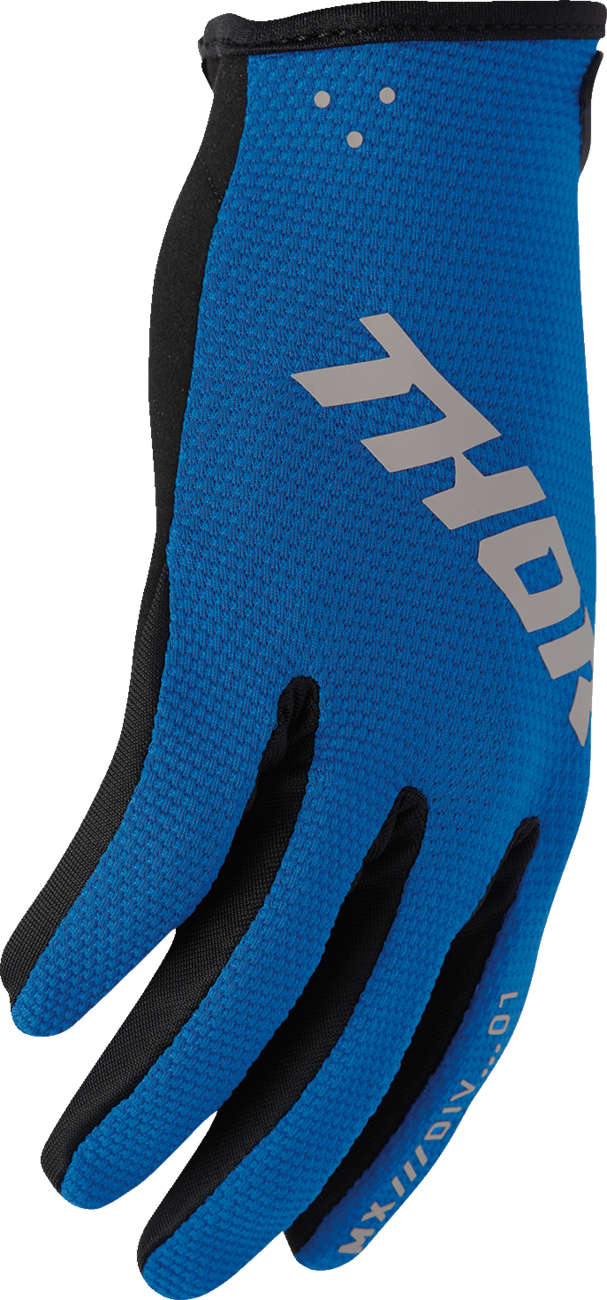 Thor 2026 Youth Ridemode Static Gloves Blue