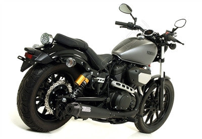 Arrow Rebel Dark Slipon Exhaust - Yamaha XVS950 Bolt