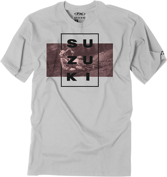 Factory Effex Suzuki Rider T-Shirt - Light Gray