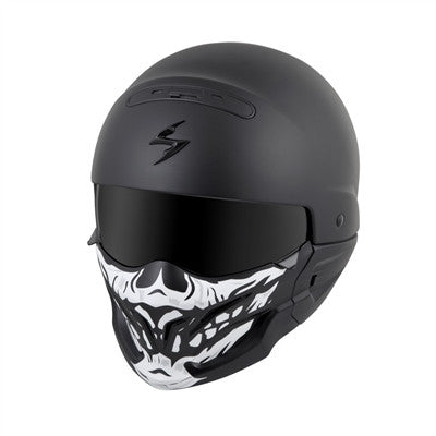 Scorpion Covert Skull Face Mask - Black/White