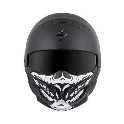 Scorpion Covert Skull Face Mask - Black/White