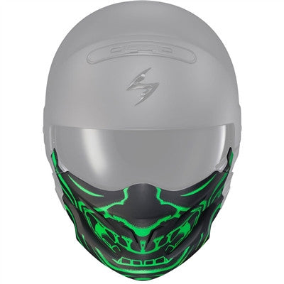 Scorpion Covert Face Mask Samurai Glow In The Dark - Green