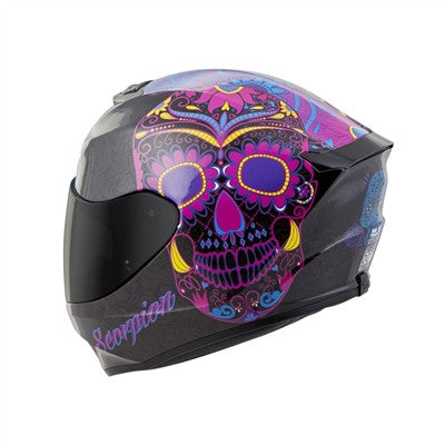 Scorpion 2018 Womens EXO-R420 Sugarskull Full Face Helmet - Pink