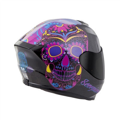 Scorpion 2018 Womens EXO-R420 Sugarskull Full Face Helmet - Pink