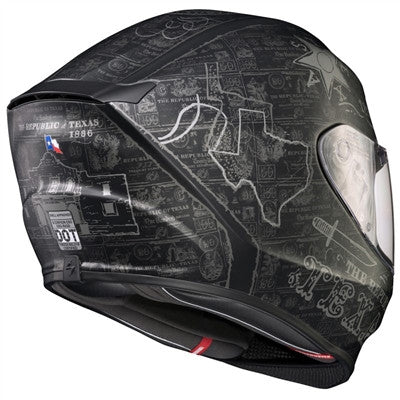 Scorpion EXO-R420 Lone Star Full Face Helmet - Black/Silver