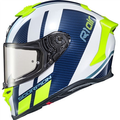 Scorpion EXO-R1 Air Corpus Full Face Helmet - White/Blue