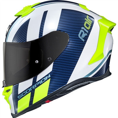 Scorpion EXO-R1 Air Corpus Full Face Helmet - White/Blue