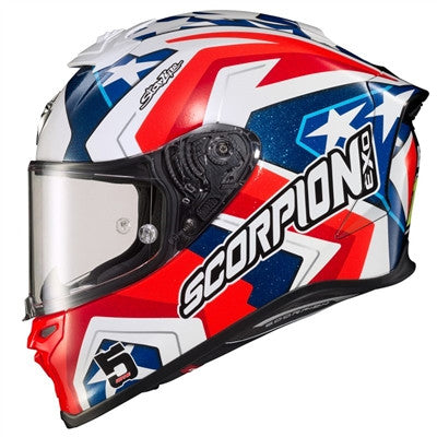 Scorpion EXO-R1 Air Alvaro Bautista Laguna Seca Full Face Helmet - Red/White/Blue