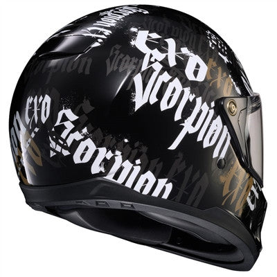 Scorpion EXO-HX1 Street Fighter Blackletter Full Face Helmet - Gloss Black