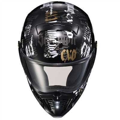 Scorpion EXO-HX1 Street Fighter Blackletter Full Face Helmet - Gloss Black