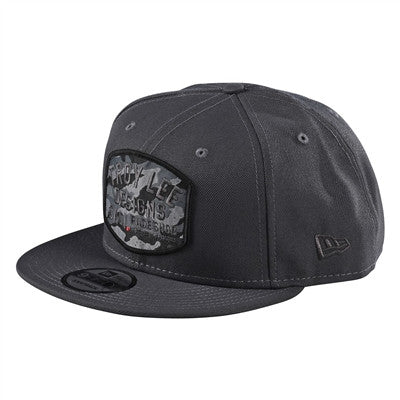 Troy Lee Designs Blockworks Snapback Hat - Graphite/Black