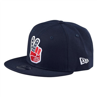 Troy Lee Designs Peace Sign Snapback Hat - Navy