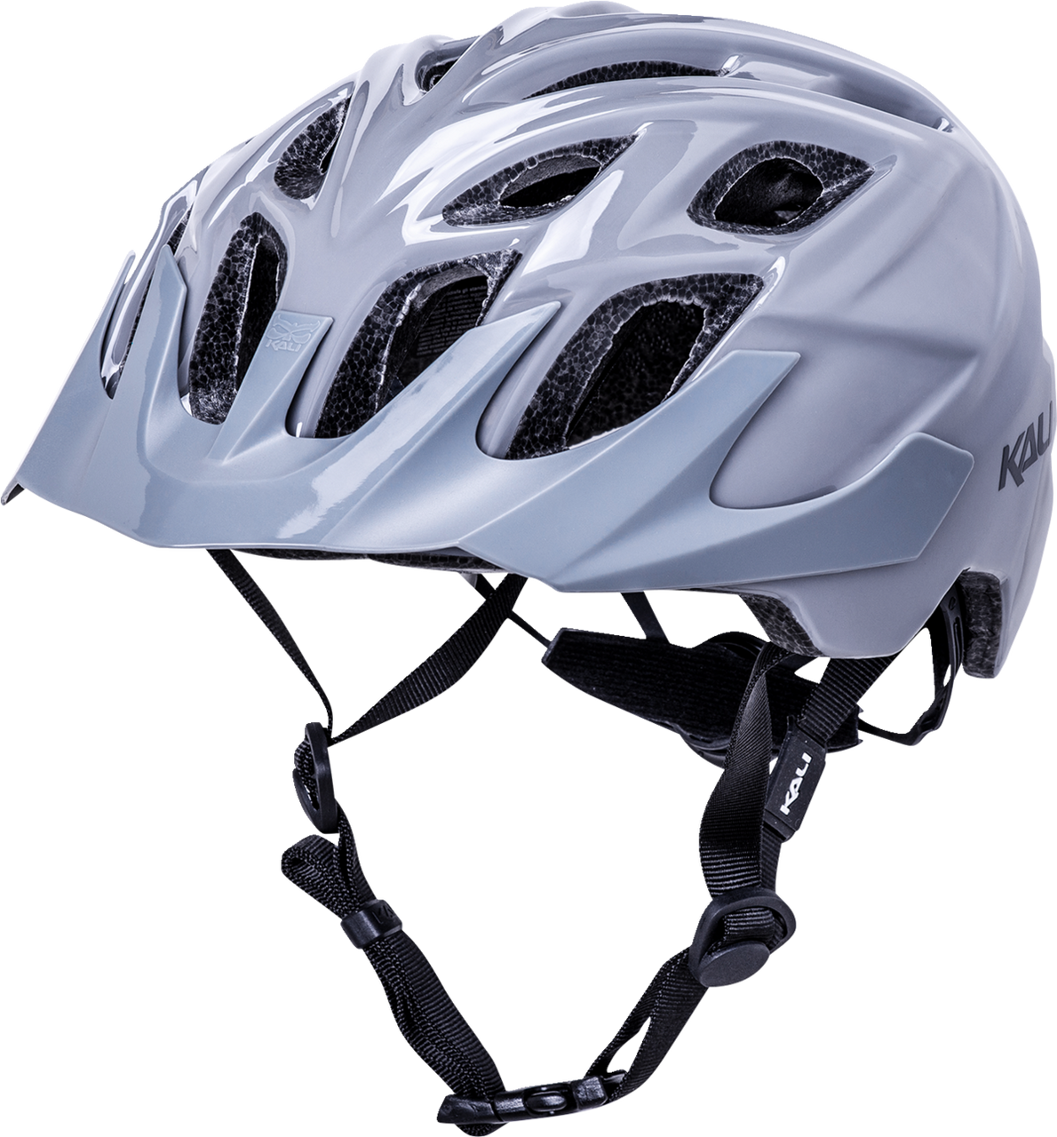 Kali Chakra Solo Solid Bicycle Helmet Gloss Gray