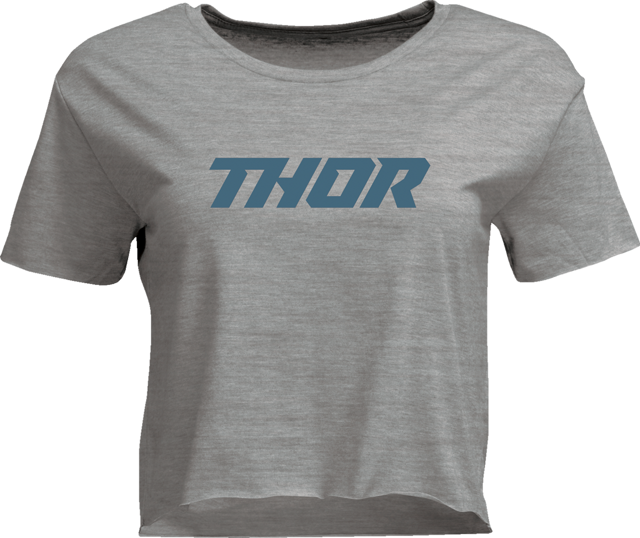 Thor Womens Corp Crop T-Shirt Heather Gray