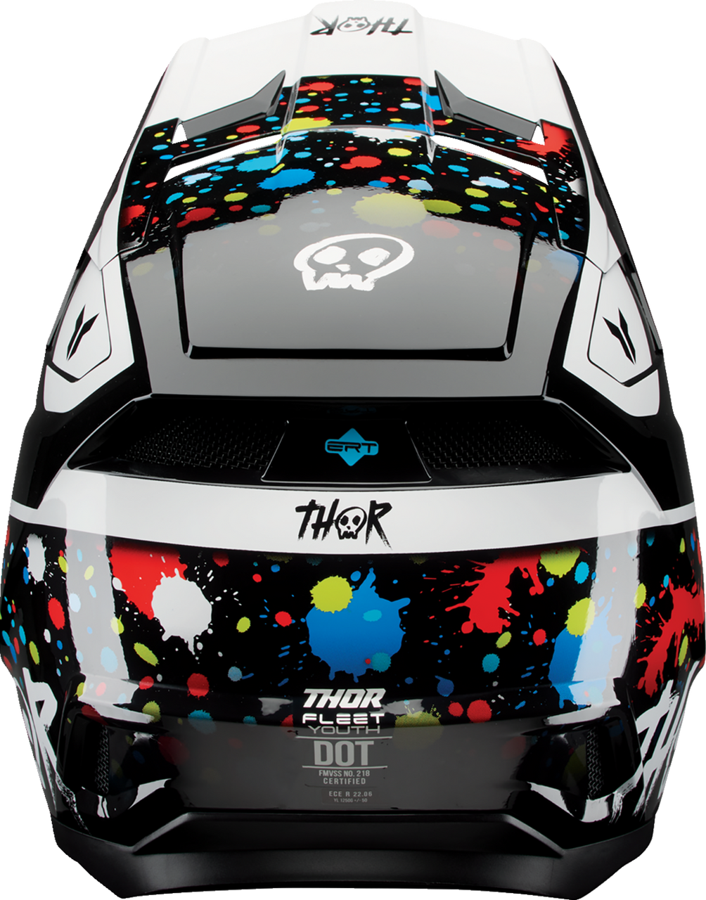 Thor 2025 Youth Fleet Helmet Splat Black
