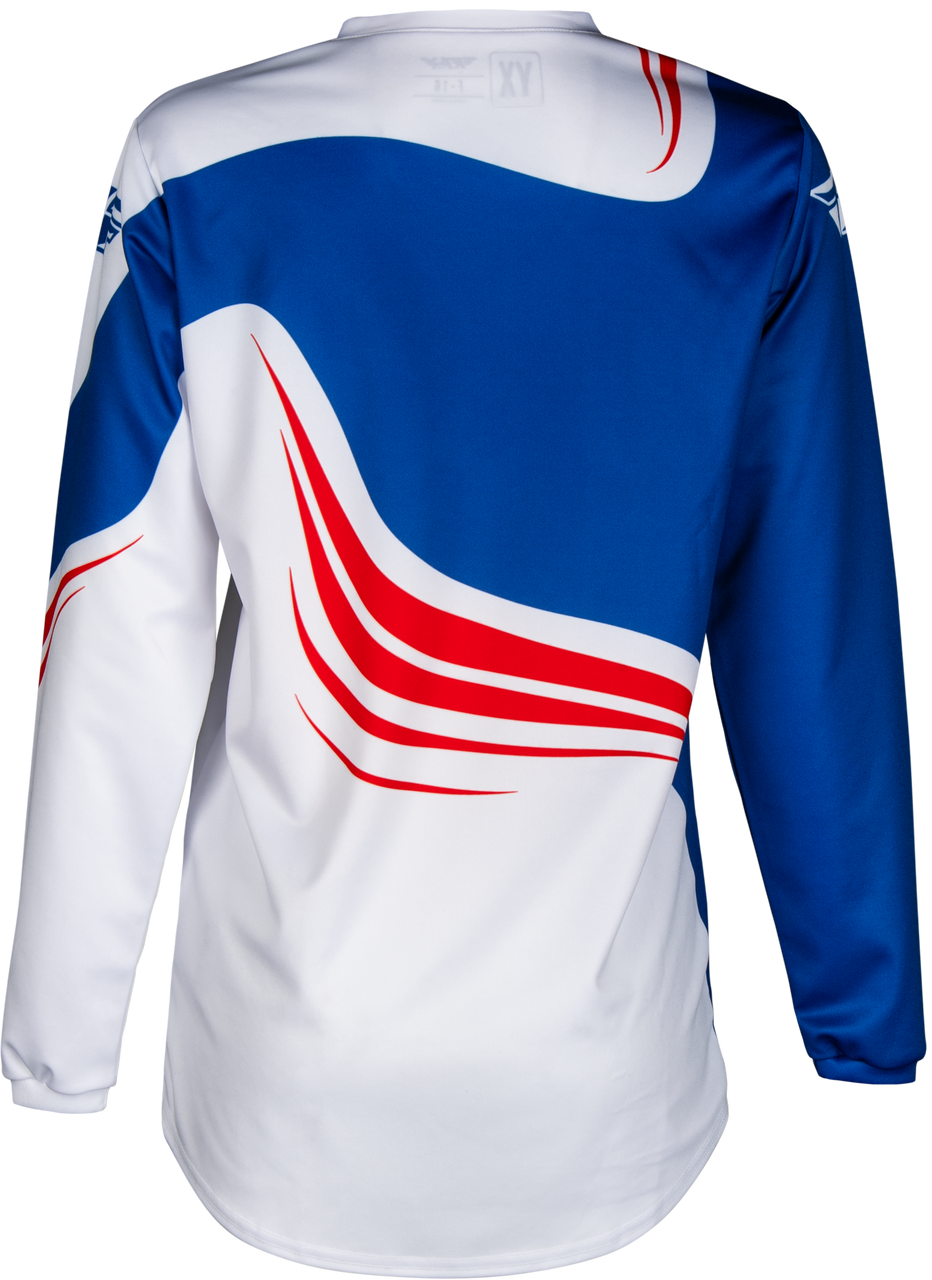 FLY Racing 2025 Youth F-16 Jersey Red/White/Blue