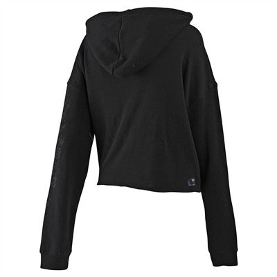 Troy Lee Designs Womens Signature Floral Crop Pullover - Black