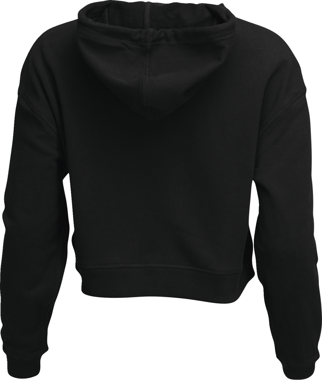 Thor Womens Noise Pullover Crop Hoodie Black