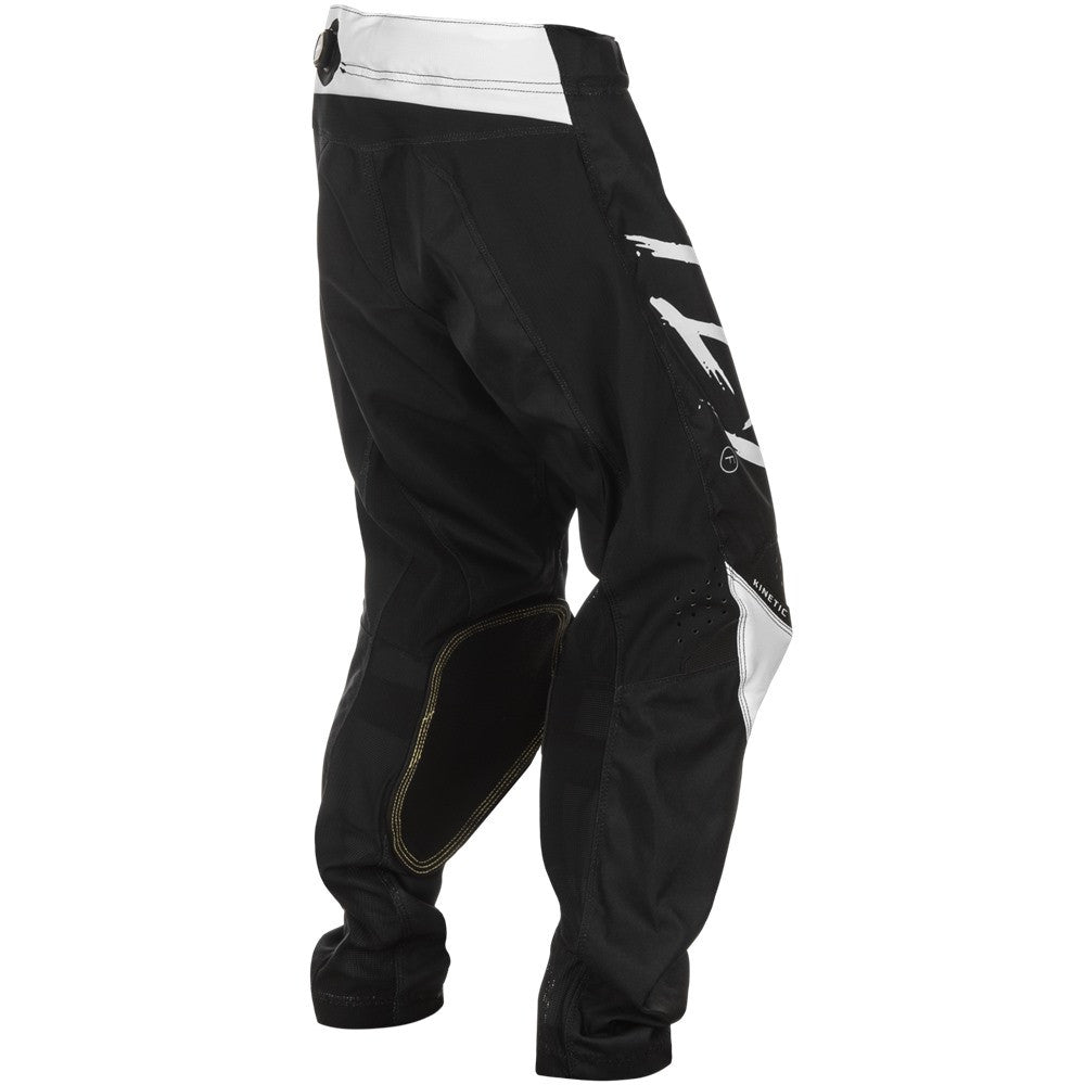 FLY Racing 2025 Youth Kinetic Stoke Jersey Pant Combo Black/White