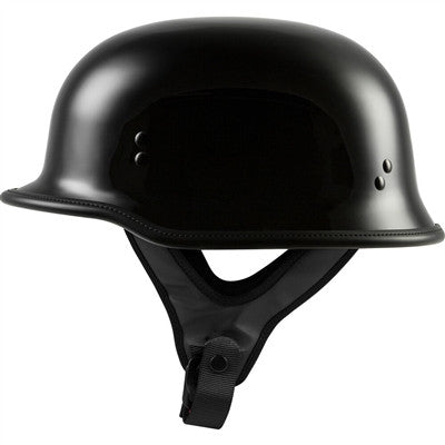 Highway 21 9mm German Beanie Solid Helmet - Gloss Black
