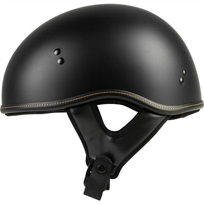 Highway 21 .357 Solid Half Helmet - Matte Black