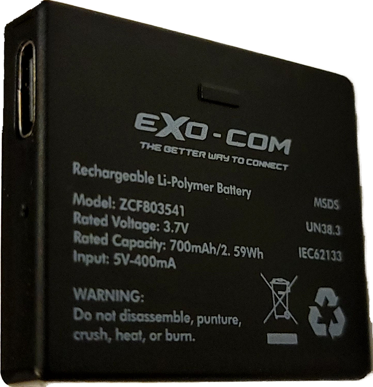 UCLEAR EXO-COM Replacement Spare Battery