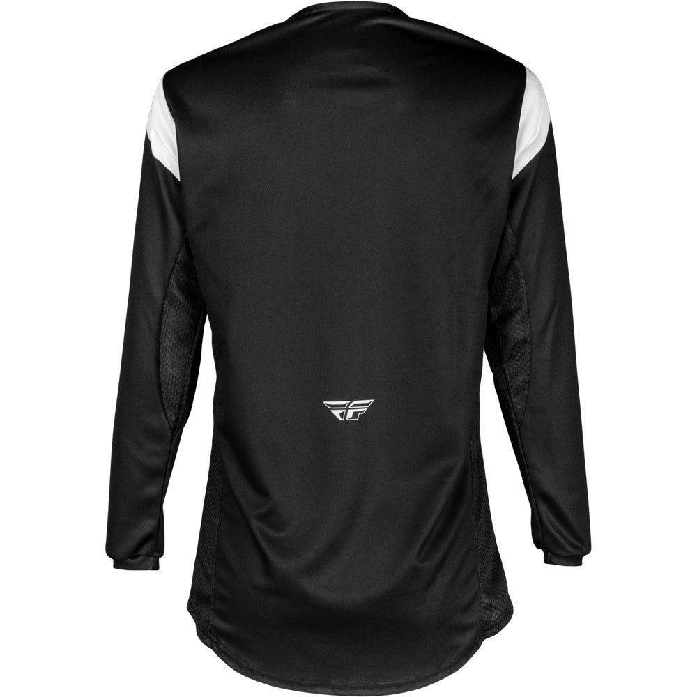 FLY Racing 2025 Youth Kinetic Stoke Jersey Pant Combo Black/White