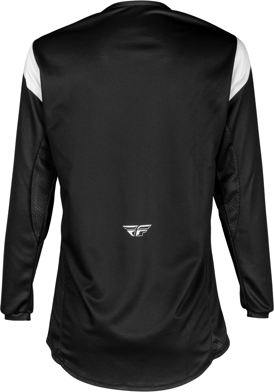 FLY Racing 2025 Youth Kinetic Stoke Jersey Black/White