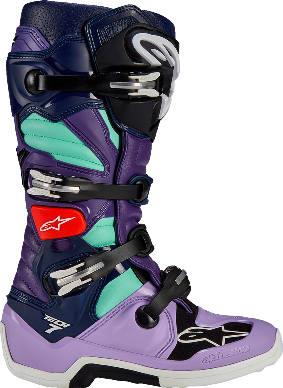Alpinestars Limited Edition Imperial Tech 7 Boots Double Purple/Blue/Black