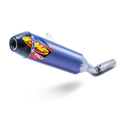 FMF Factory 4.1 RCT Slip-On Exhaust - Anodized Blue with Carbon Cap - KTM