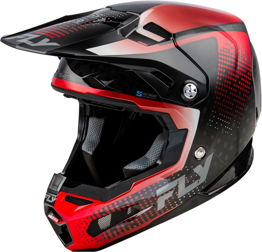 FLY Racing 2025 Formula S Carbon Protocol Helmet Black Carbon/Red